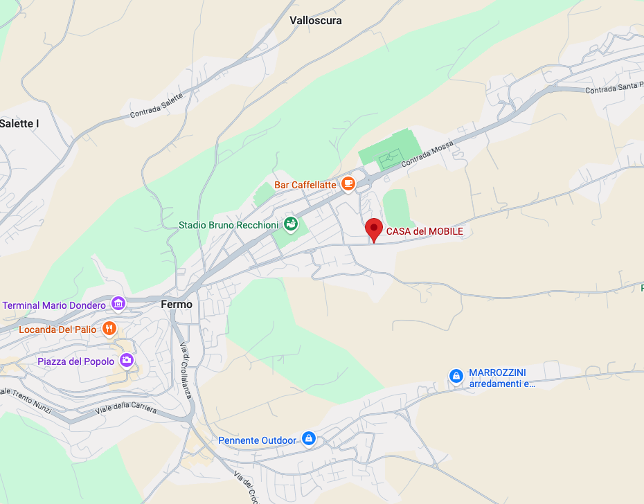 Mappa Marker Casa del Mobile Fermo
